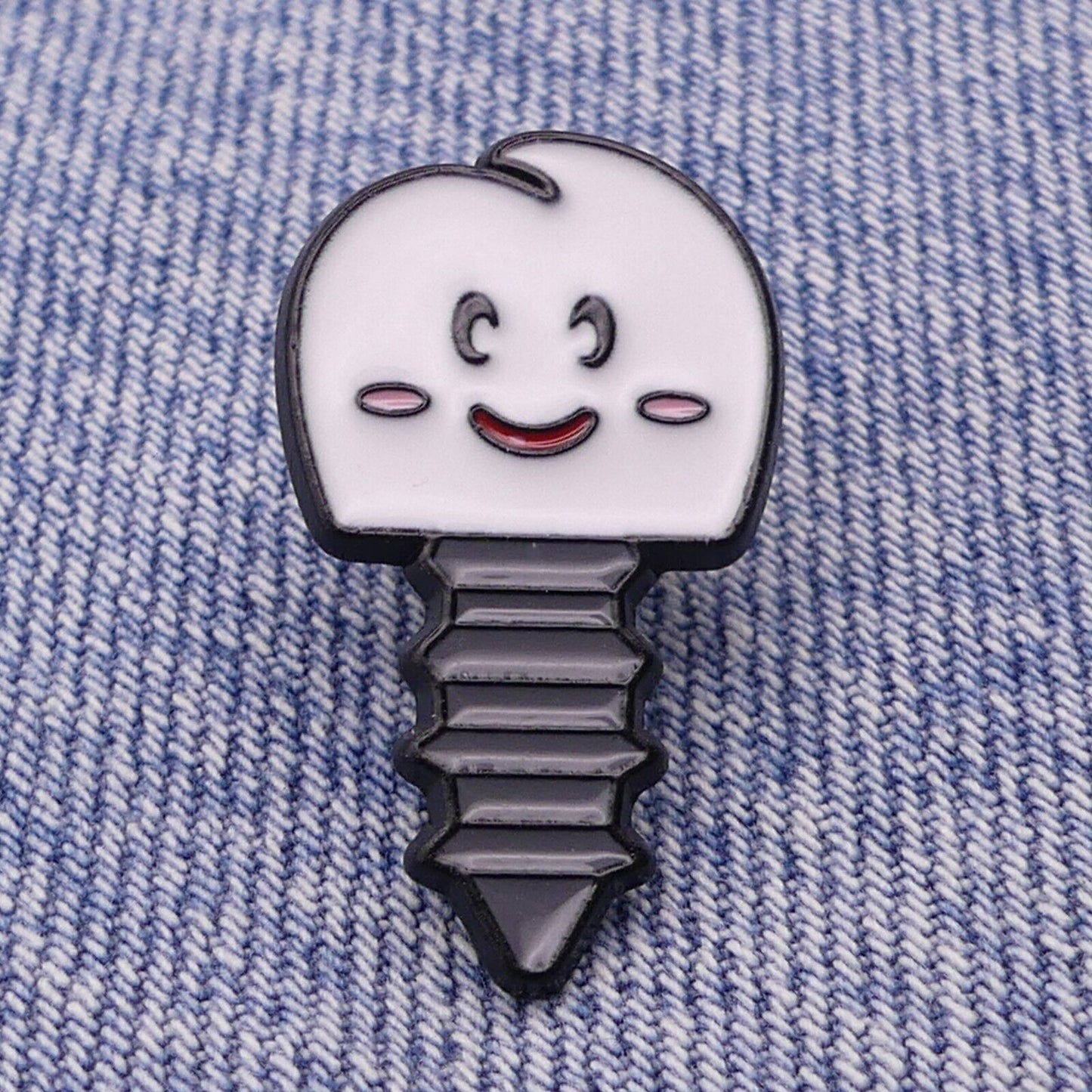 Screw In Tooth Enamel Pin Badge Funny Tooth Fairy Or Dentist Gift Cute Tooth