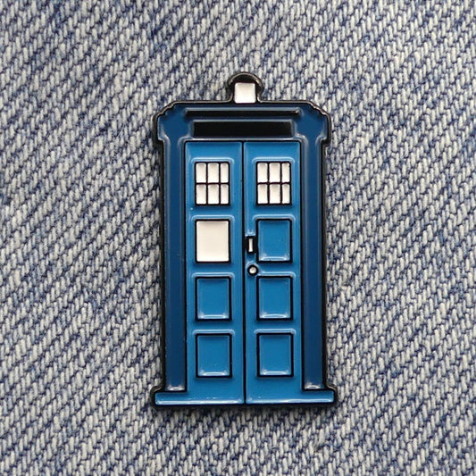 Dr Who Tardis Police Box Enamel Pin Badge