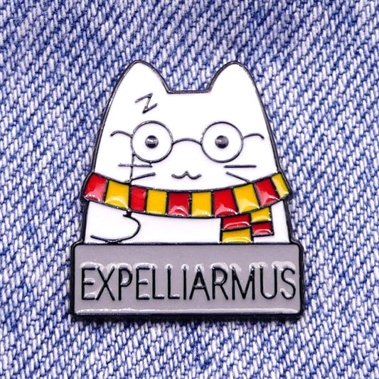 Harry Potter Wizard Cat Enamel Pin Badge
