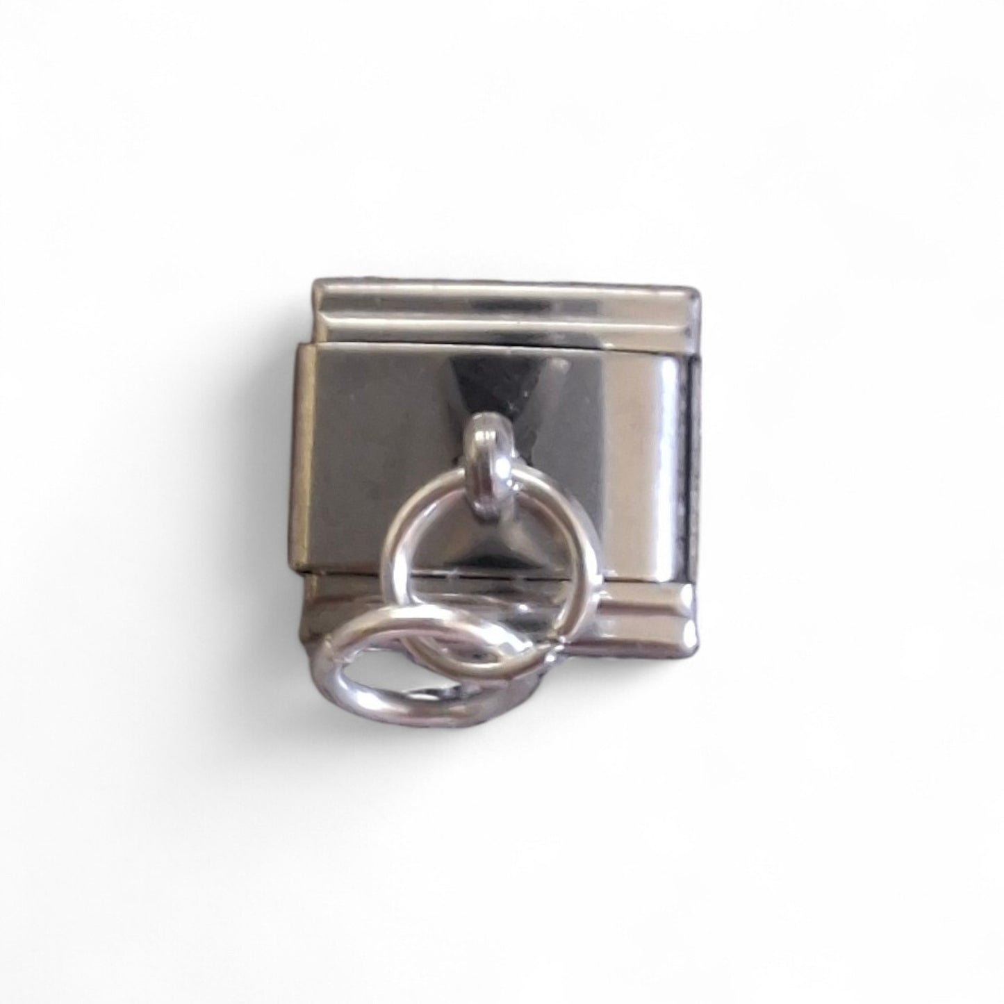 Blank Make Your Own Dangle Italian Charm 9mm Link With 2 Jump Rings Gold Silver