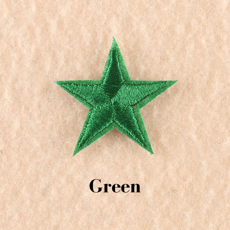 2 or 10 Star Iron On Patch Sew On Star 3cm Applique Patches Choice of 22 Colours