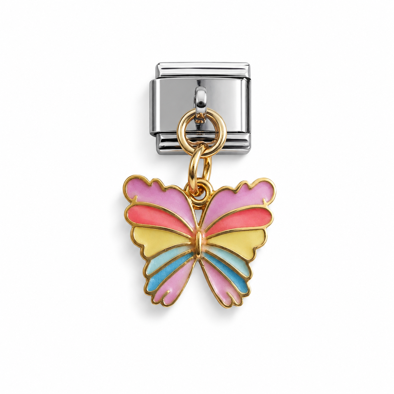 Butterfly Dangle Italian Charm | 9mm | Fits All Italian Bracelets