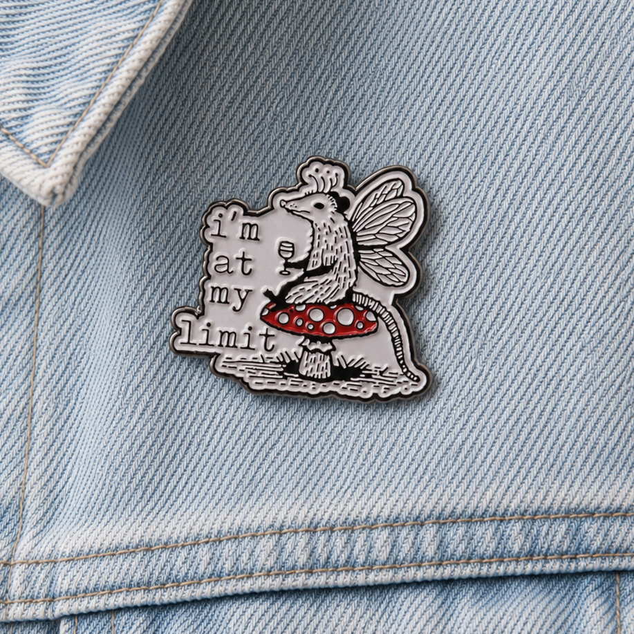 I'm At My Limit Mouse Enamel Pin Badge