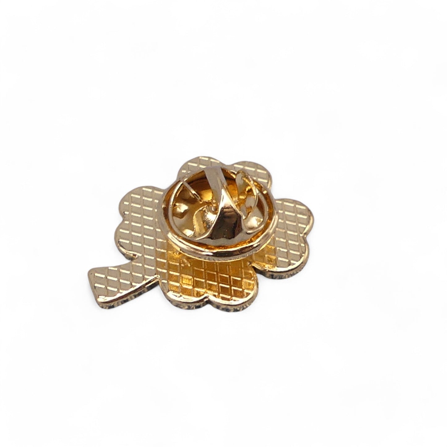 Lucky Green Four Leaf Clover Enamel Pin Badge