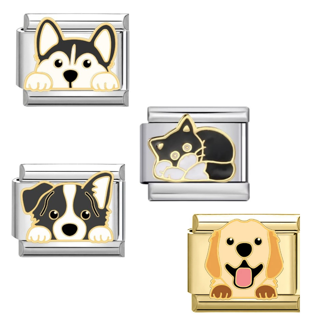 Dog And Cat Italian Modular Charms