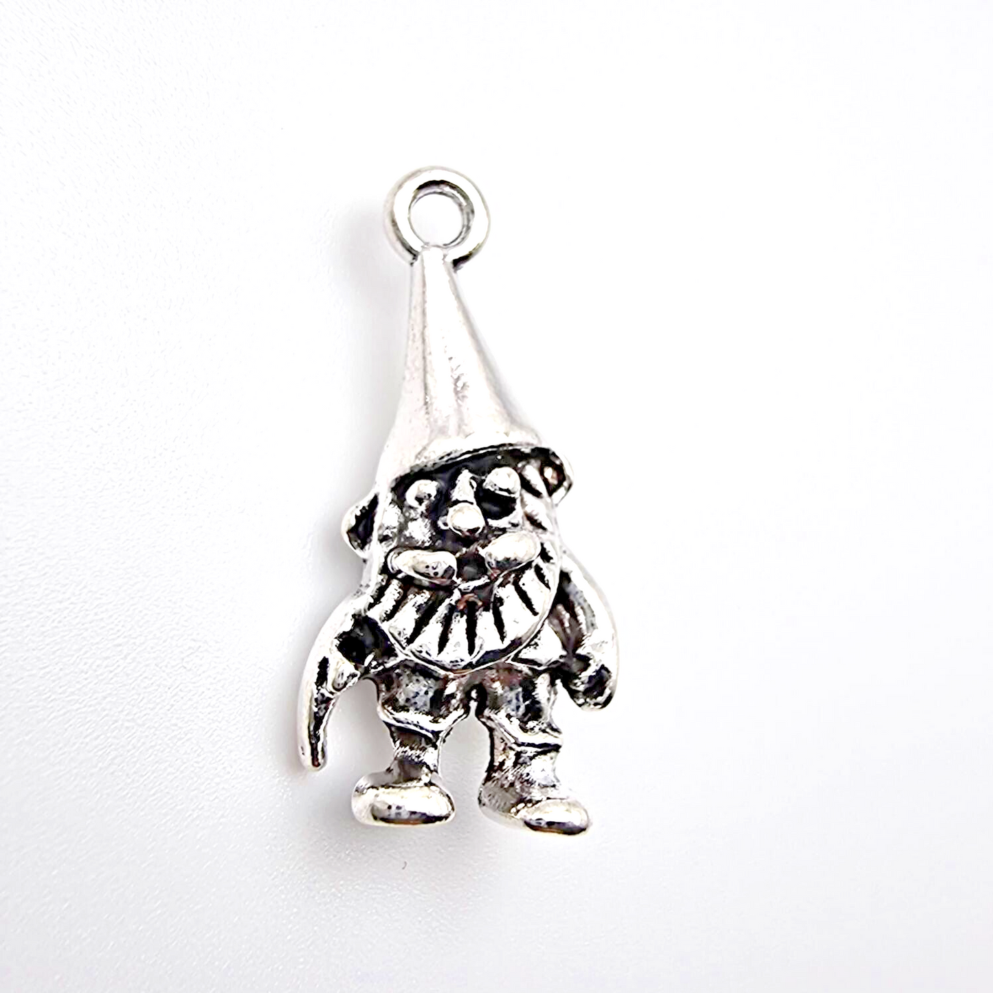 5 Tibetan Silver Garden Gnome Metal Charms