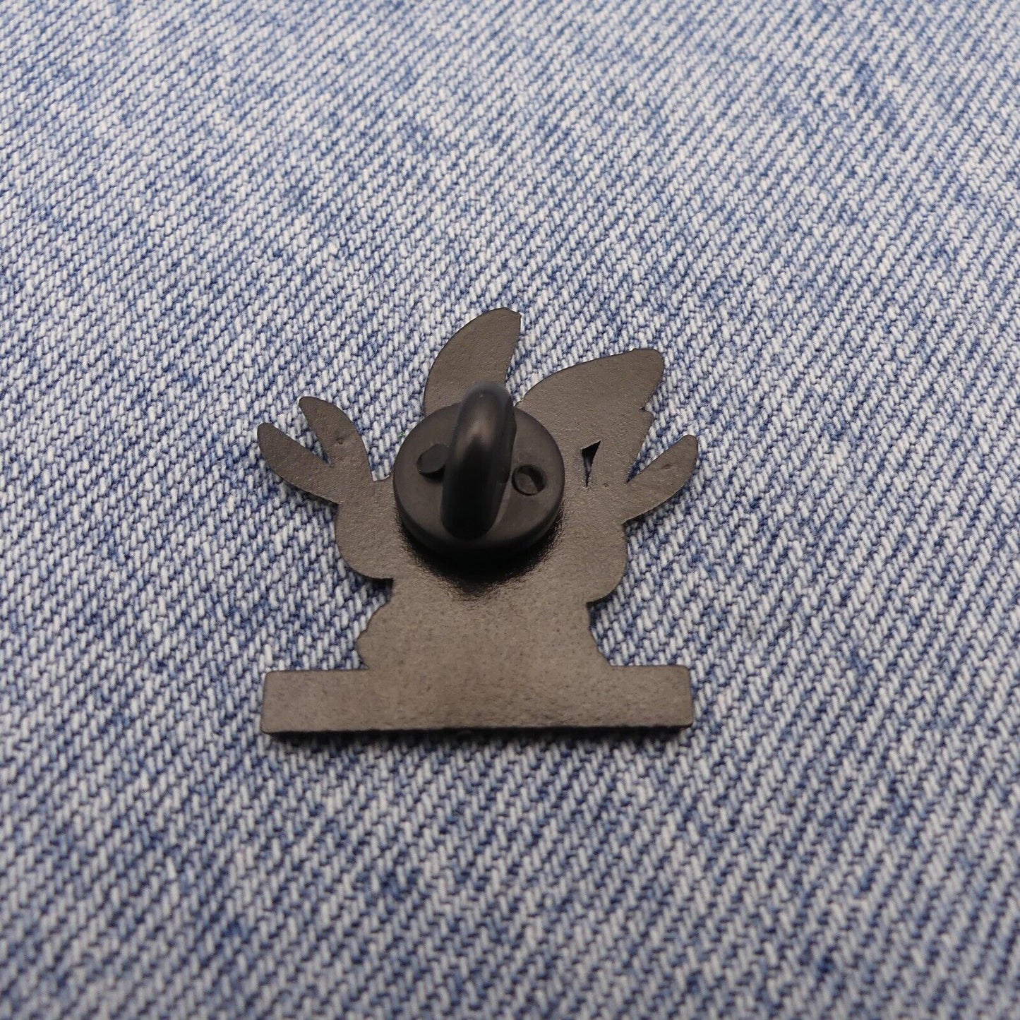 Bad Bunny "I Run With Scissors" Enamel Pin Badge.