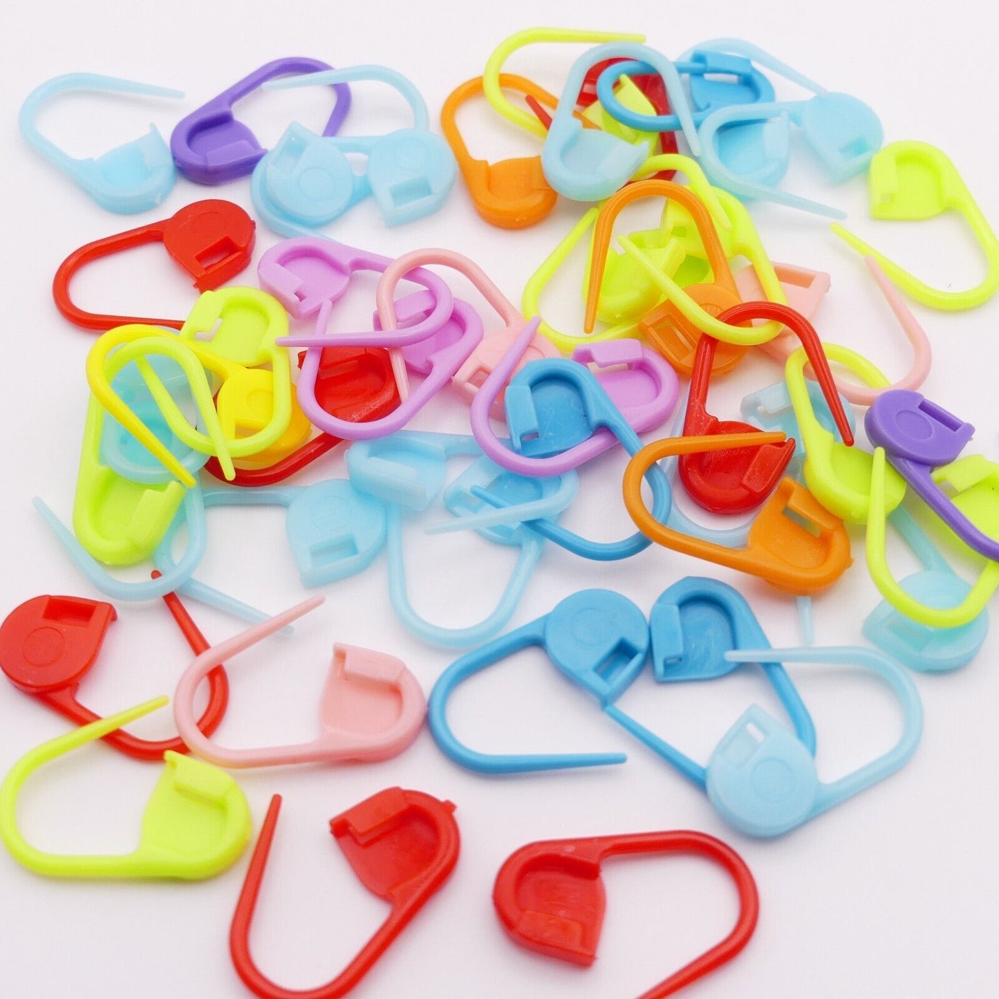 Mixed Plastic Stitch Marker Clips Locking Needle for Knitting Sewing Crochet