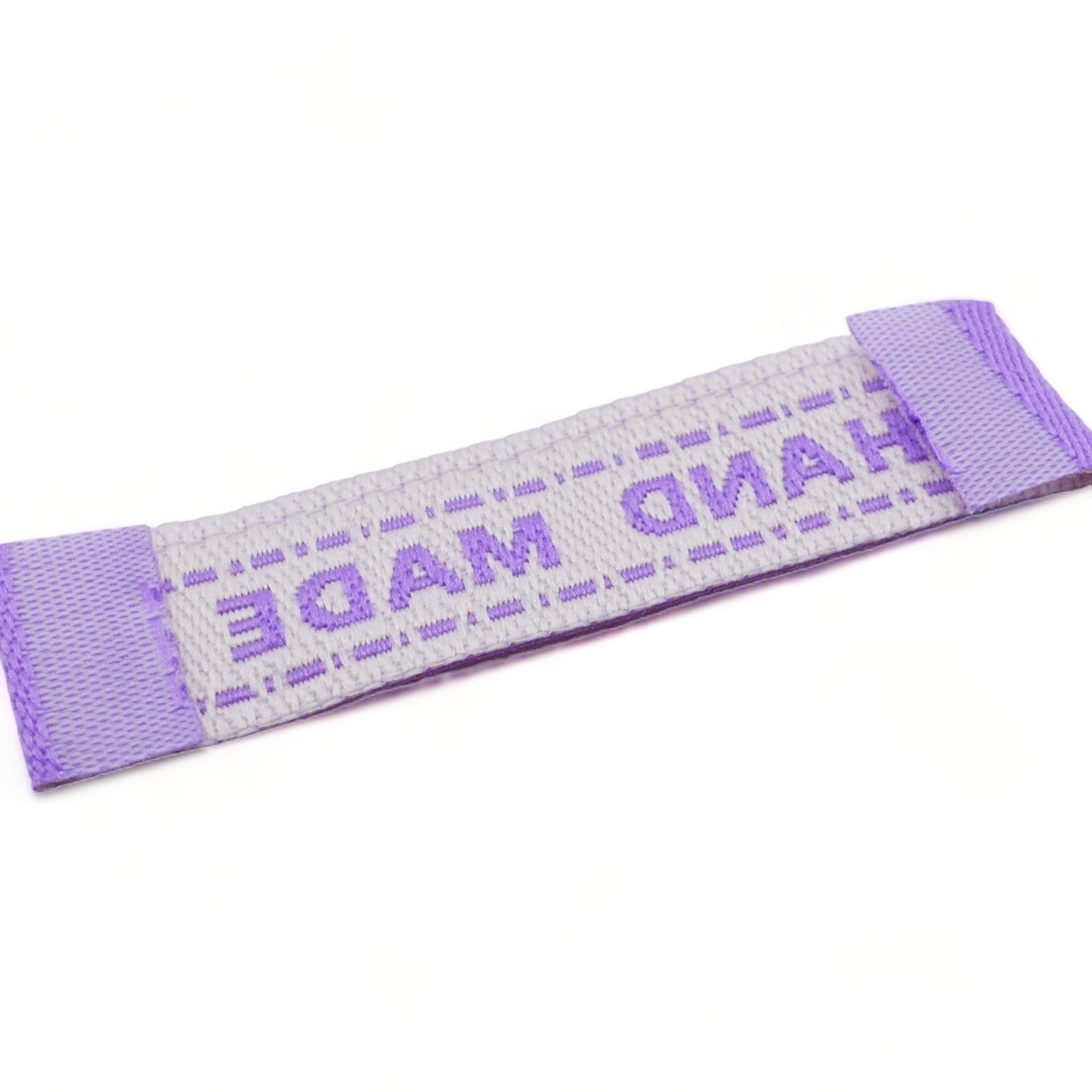 20 Mixed Fabric Labels 'Hand Made' Sew On Garment Clothing Label Tags 45mmx 13mm