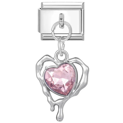 Heart Dangle Italian Charm | 9mm | Fits All Modular Bracelets