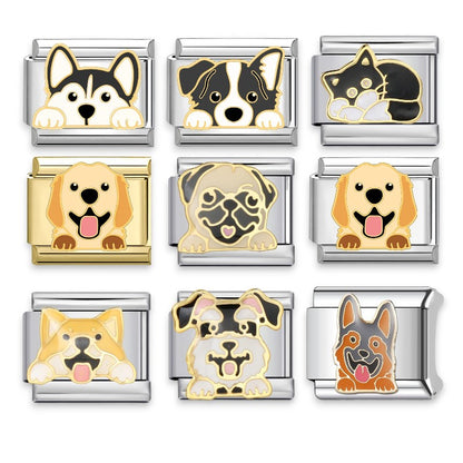 Dog And Cat Italian Modular Charms