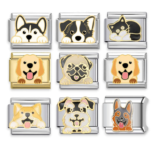 Dog And Cat Italian Modular Charms
