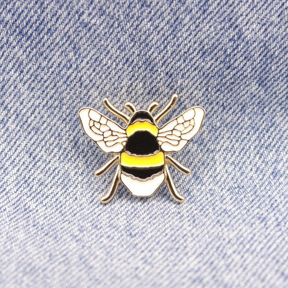 Bumble Bee Enamel Pin Badge Worker Bee Enamel Brooch
