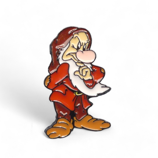 Grumpy Seven Dwarf  Novelty Enamel Pin Badge Brooch