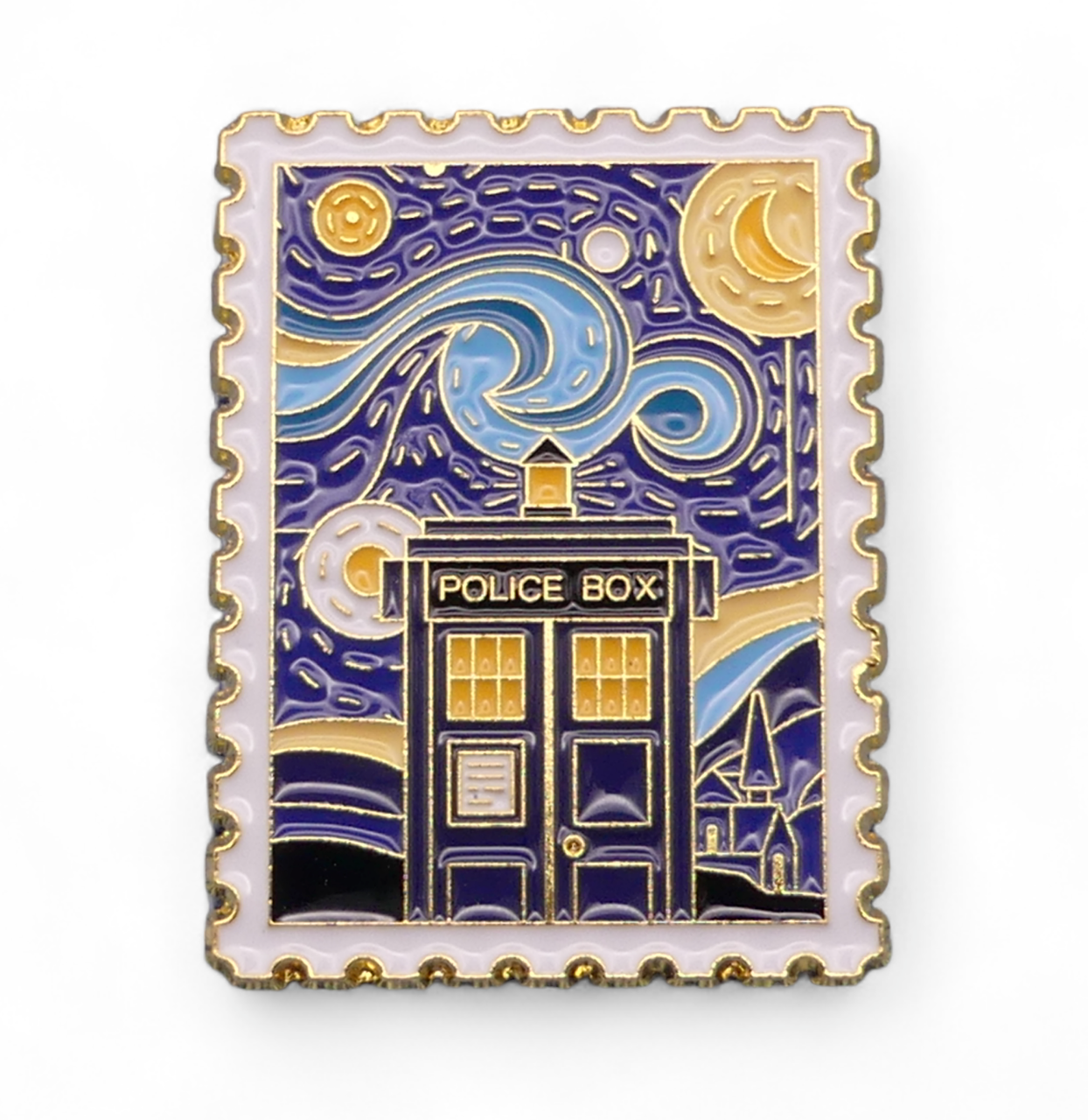 Dr Who Tardis Police Box Enamel Pin Badge