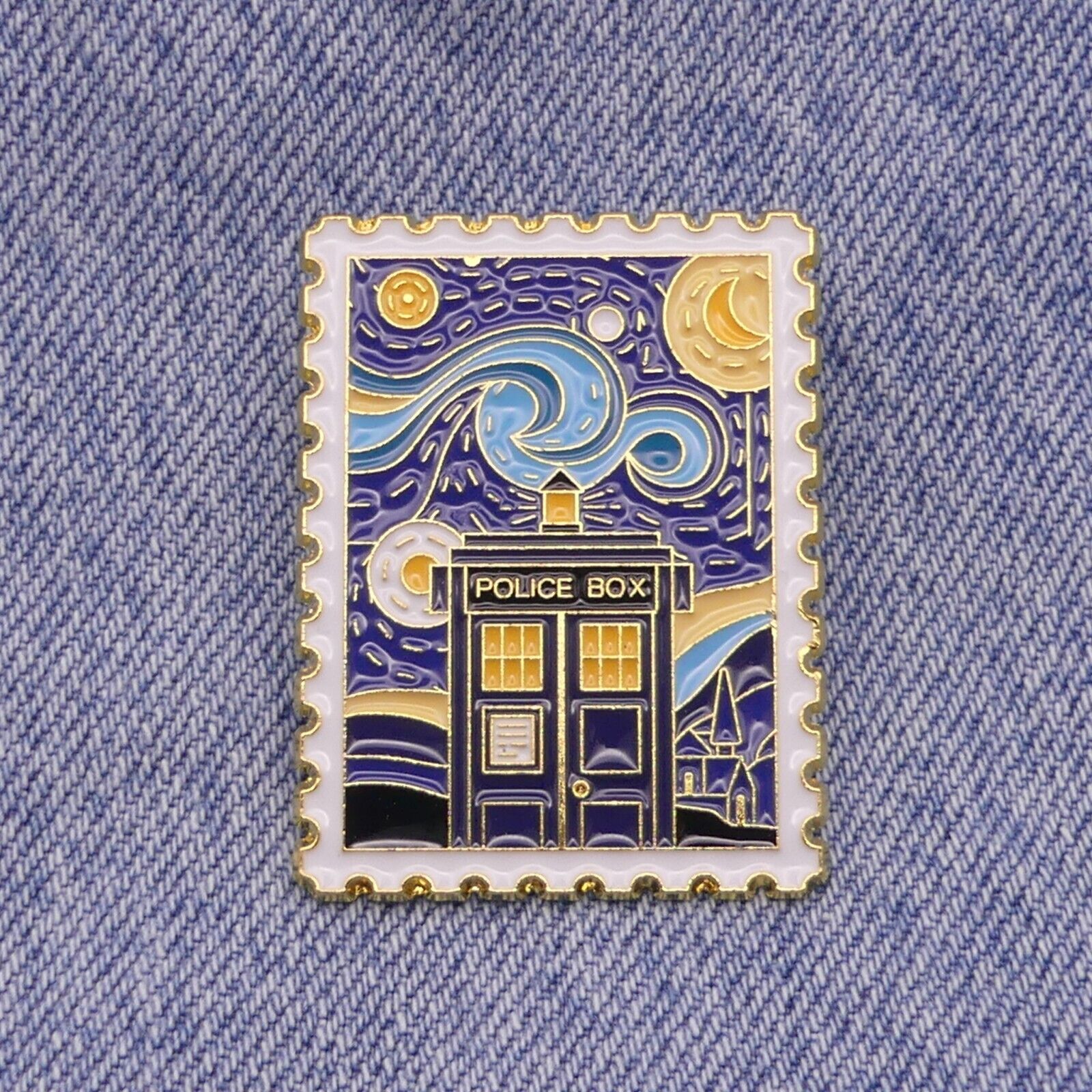 Dr Who Tardis Police Box Enamel Pin Badge