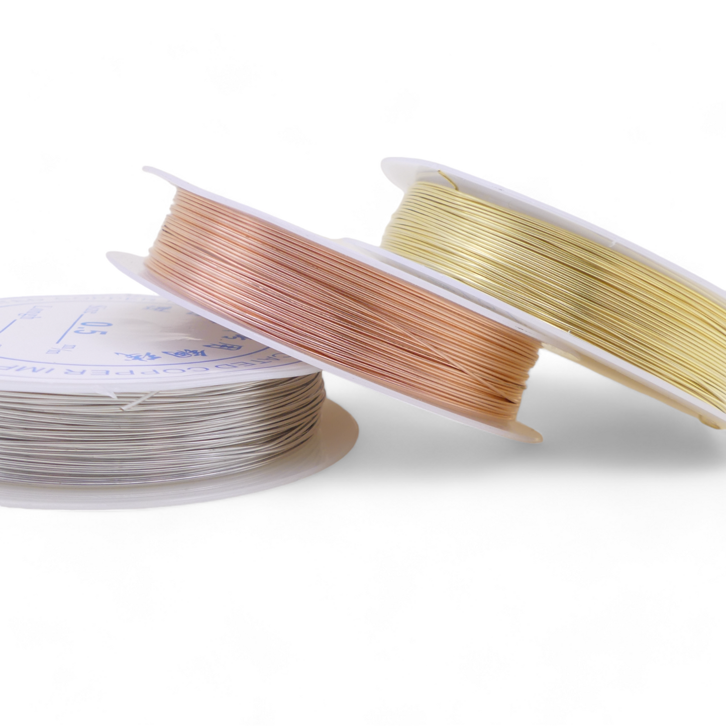 Silver Gold Copper Plated Beading Wire 0.2mm 0.3mm 0.4mm 0.5mm 0.6mm 0.8mm 1mm