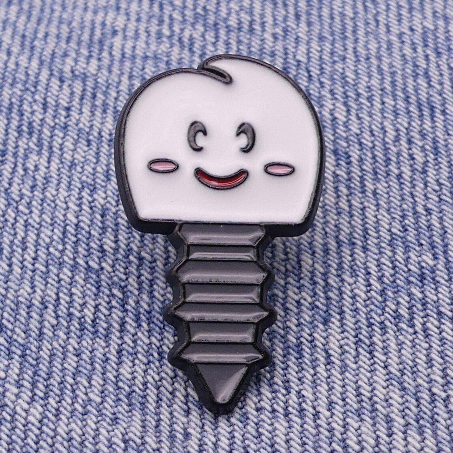 Screw In Tooth Enamel Pin Badge Funny Tooth Fairy Or Dentist Gift  Cute Tooth