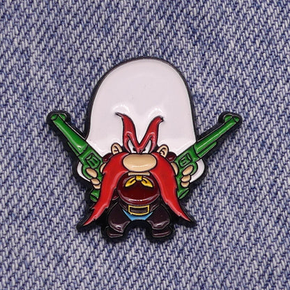 Yosemite Sam Enamel Pin Badge