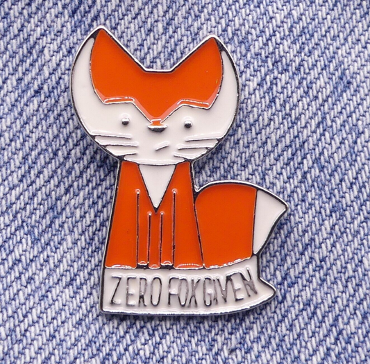 Zero Fox Given Enamel Pin Badge