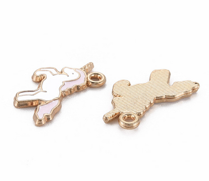 10 Unicorn Enamel Charms