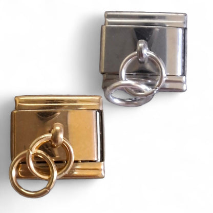 Blank Make Your Own Dangle Italian Charm 9mm Link With 2 Jump Rings Gold  Silver