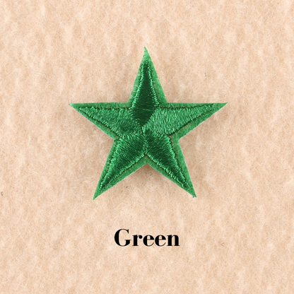 2 or 10 Star Iron On Patch Sew On Star 3cm Applique Patches Choice of 22 Colours