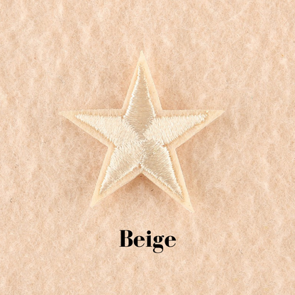 2 or 10 Star Iron On Patch Sew On Star 3cm Applique Patches Choice of 22 Colours