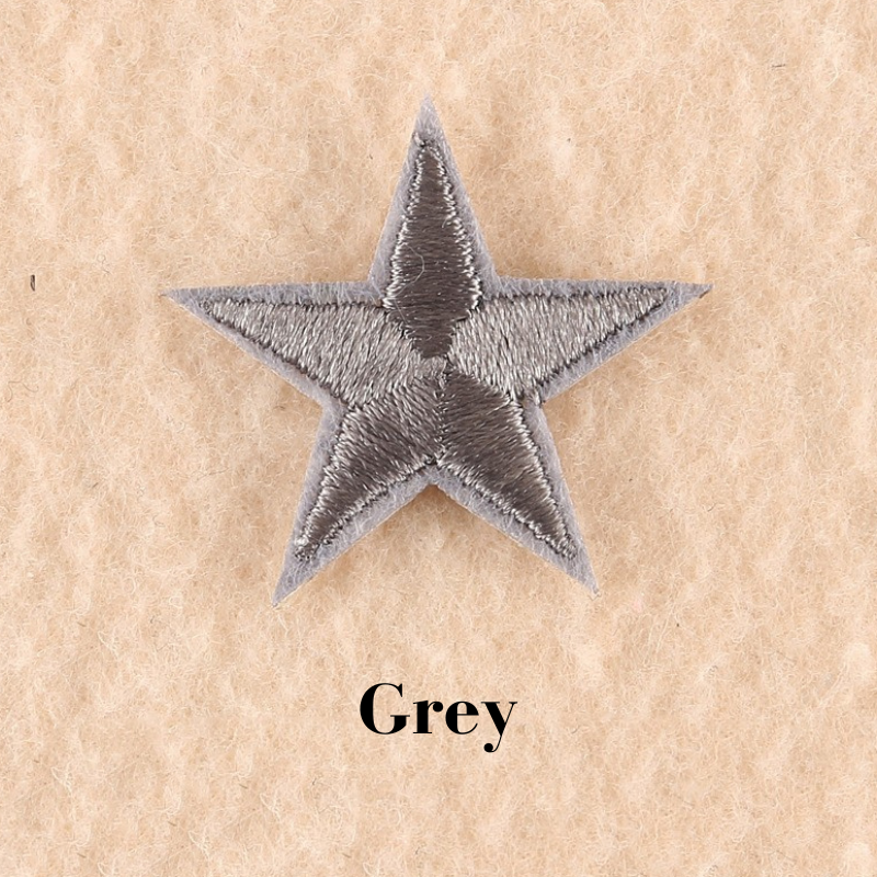 2 or 10 Star Iron On Patch Sew On Star 3cm Applique Patches Choice of 22 Colours