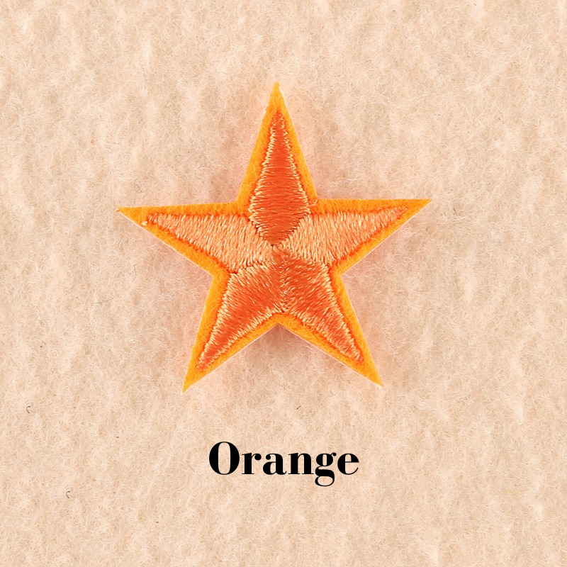 2 or 10 Star Iron On Patch Sew On Star 3cm Applique Patches Choice of 22 Colours