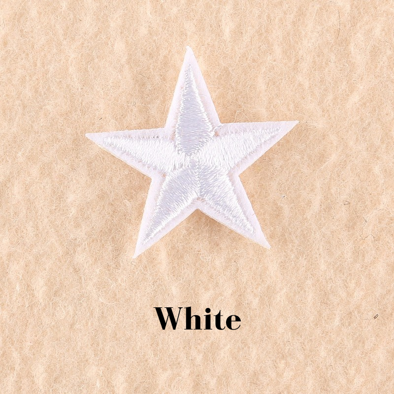 2 or 10 Star Iron On Patch Sew On Star 3cm Applique Patches Choice of 22 Colours