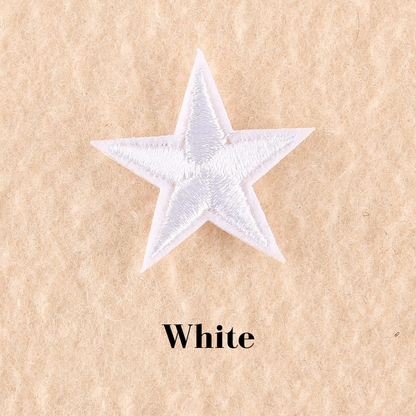 2 or 10 Star Iron On Patch Sew On Star 3cm Applique Patches Choice of 22 Colours