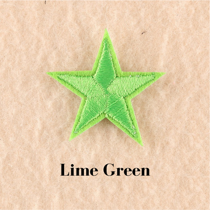 2 or 10 Star Iron On Patch Sew On Star 3cm Applique Patches Choice of 22 Colours