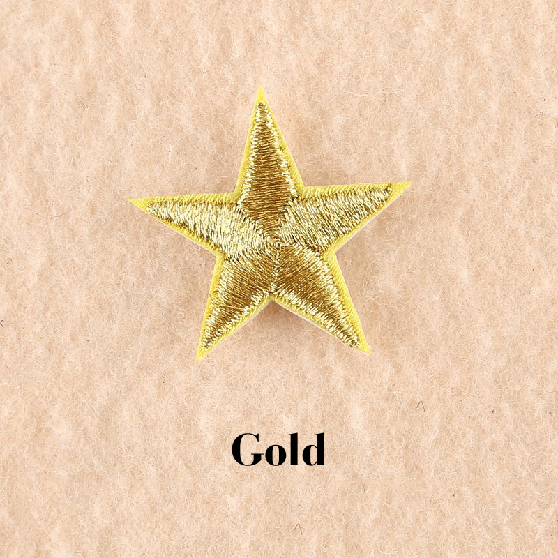 2 or 10 Star Iron On Patch Sew On Star 3cm Applique Patches Choice of 22 Colours