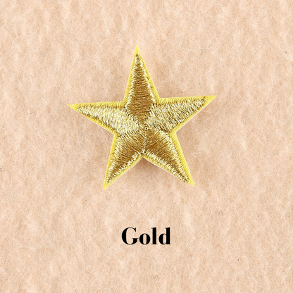 2 or 10 Star Iron On Patch Sew On Star 3cm Applique Patches Choice of 22 Colours