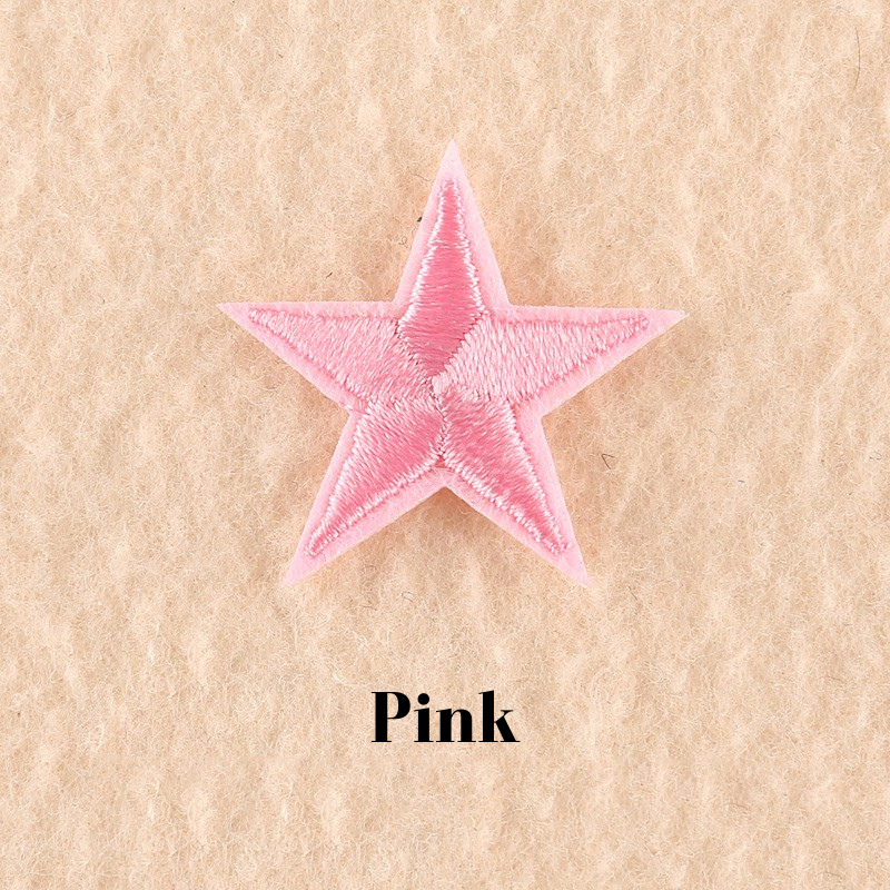 2 or 10 Star Iron On Patch Sew On Star 3cm Applique Patches Choice of 22 Colours