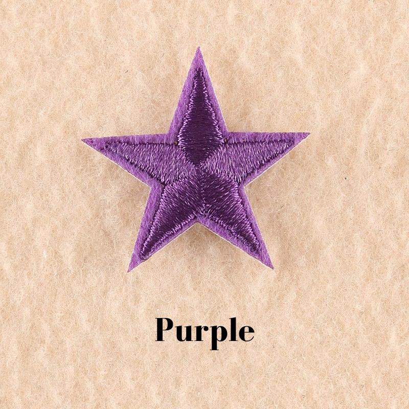 2 or 10 Star Iron On Patch Sew On Star 3cm Applique Patches Choice of 22 Colours