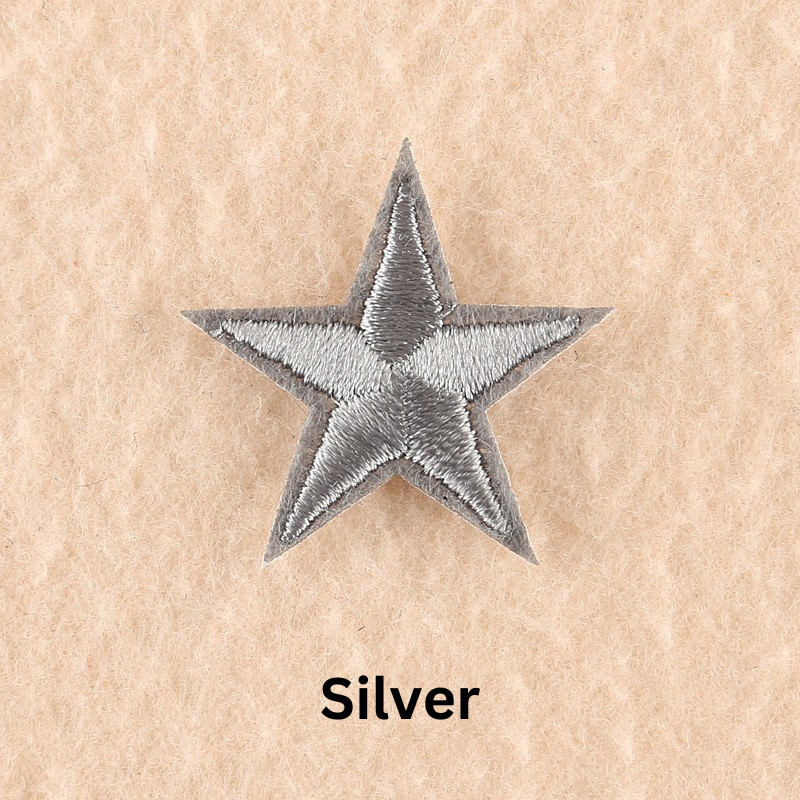 2 or 10 Star Iron On Patch Sew On Star 3cm Applique Patches Choice of 22 Colours