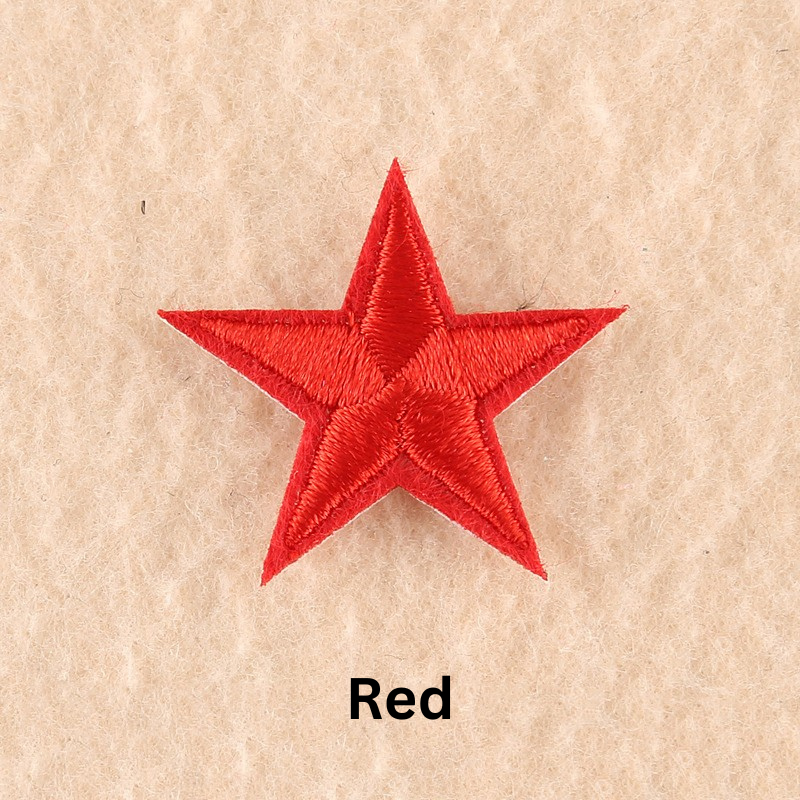 2 or 10 Star Iron On Patch Sew On Star 3cm Applique Patches Choice of 22 Colours