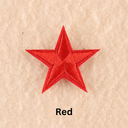 2 or 10 Star Iron On Patch Sew On Star 3cm Applique Patches Choice of 22 Colours