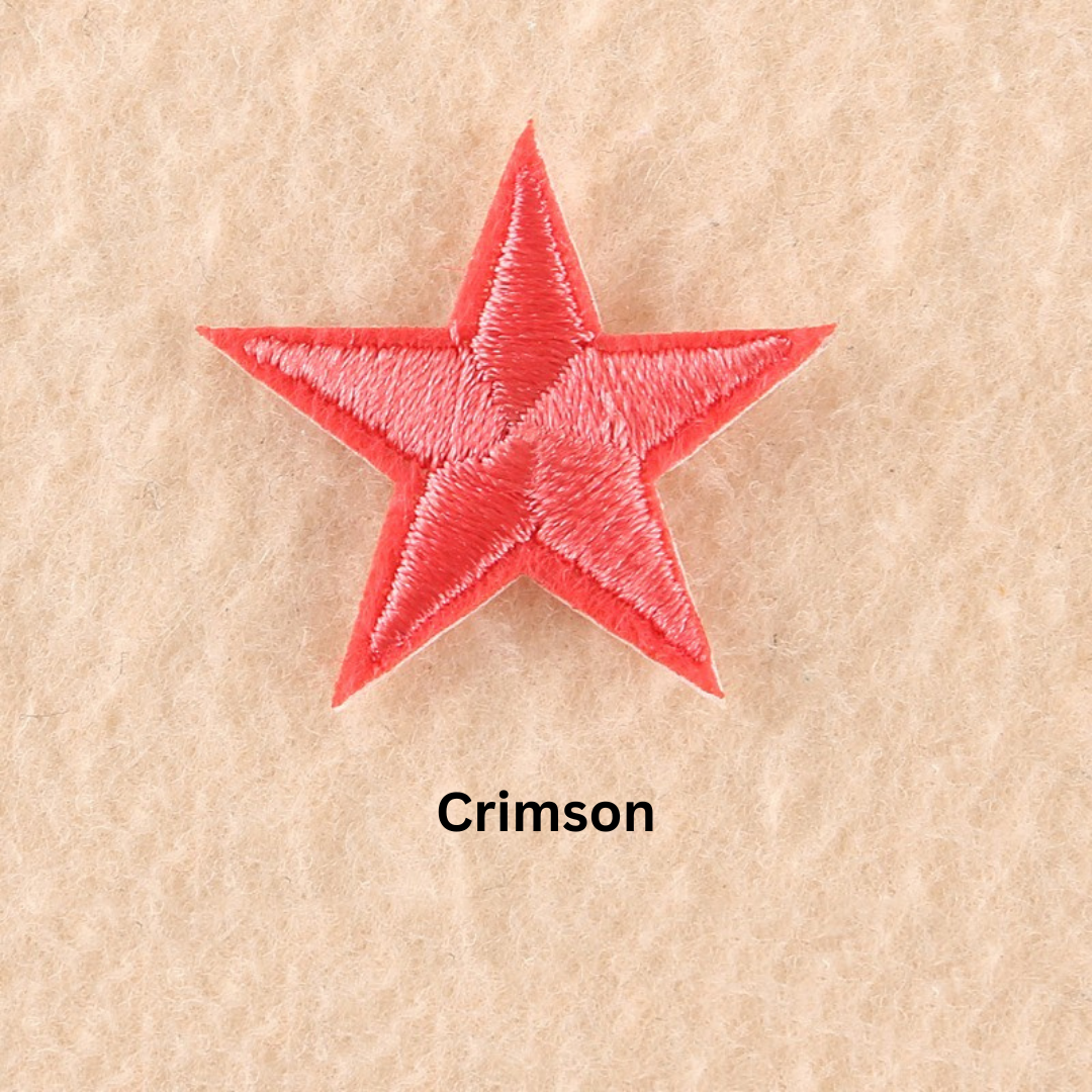2 or 10 Star Iron On Patch Sew On Star 3cm Applique Patches Choice of 22 Colours