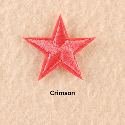2 or 10 Star Iron On Patch Sew On Star 3cm Applique Patches Choice of 22 Colours