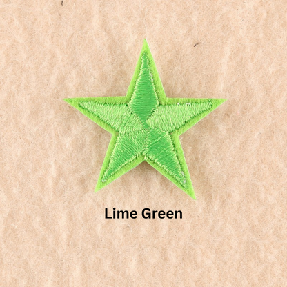 2 or 10 Star Iron On Patch Sew On Star 3cm Applique Patches Choice of 22 Colours