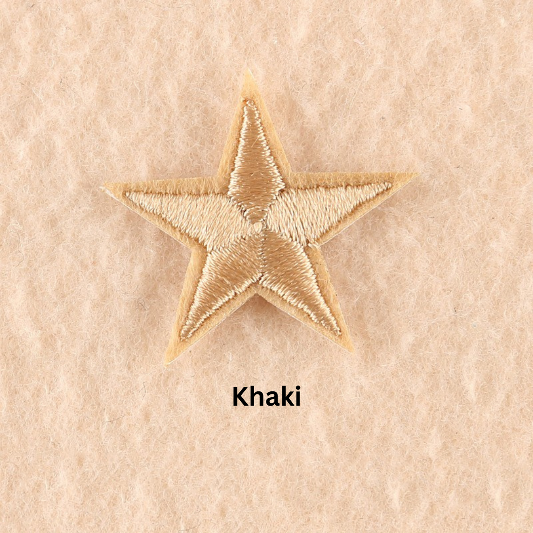 2 or 10 Star Iron On Patch Sew On Star 3cm Applique Patches Choice of 22 Colours