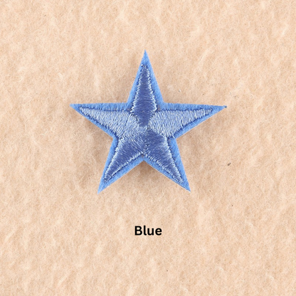 2 or 10 Star Iron On Patch Sew On Star 3cm Applique Patches Choice of 22 Colours