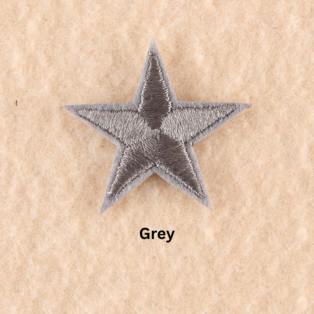 2 or 10 Star Iron On Patch Sew On Star 3cm Applique Patches Choice of 22 Colours