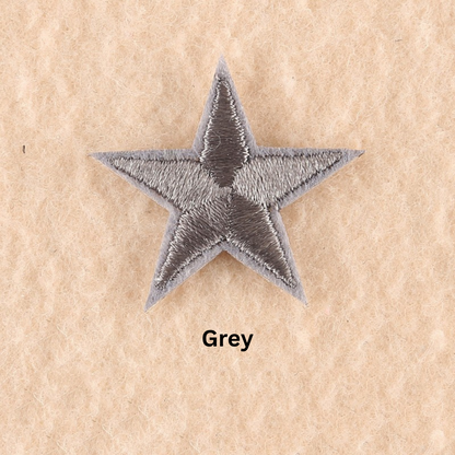 2 or 10 Star Iron On Patch Sew On Star 3cm Applique Patches Choice of 22 Colours