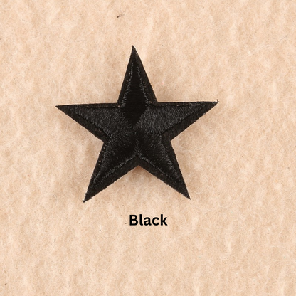 2 or 10 Star Iron On Patch Sew On Star 3cm Applique Patches Choice of 22 Colours