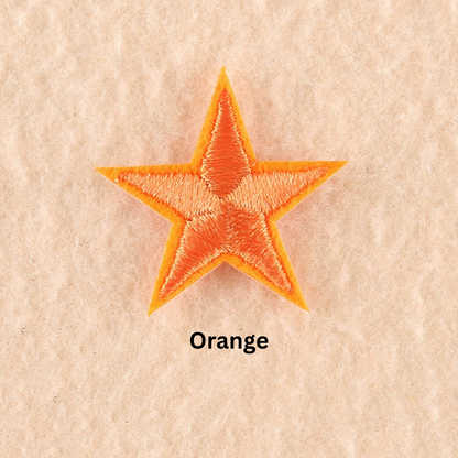 2 or 10 Star Iron On Patch Sew On Star 3cm Applique Patches Choice of 22 Colours
