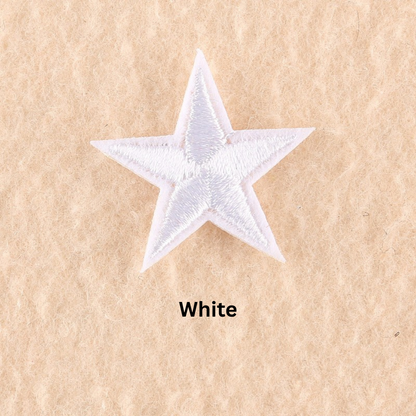 2 or 10 Star Iron On Patch Sew On Star 3cm Applique Patches Choice of 22 Colours